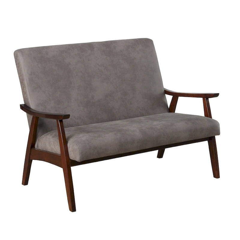 Balf Contemporary Faux Leather Loveseat Bench by Furniture of America