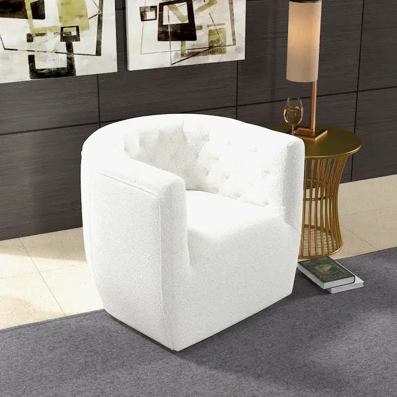 Luxor Mid Century Modern Swivel Accent Comfy Chair