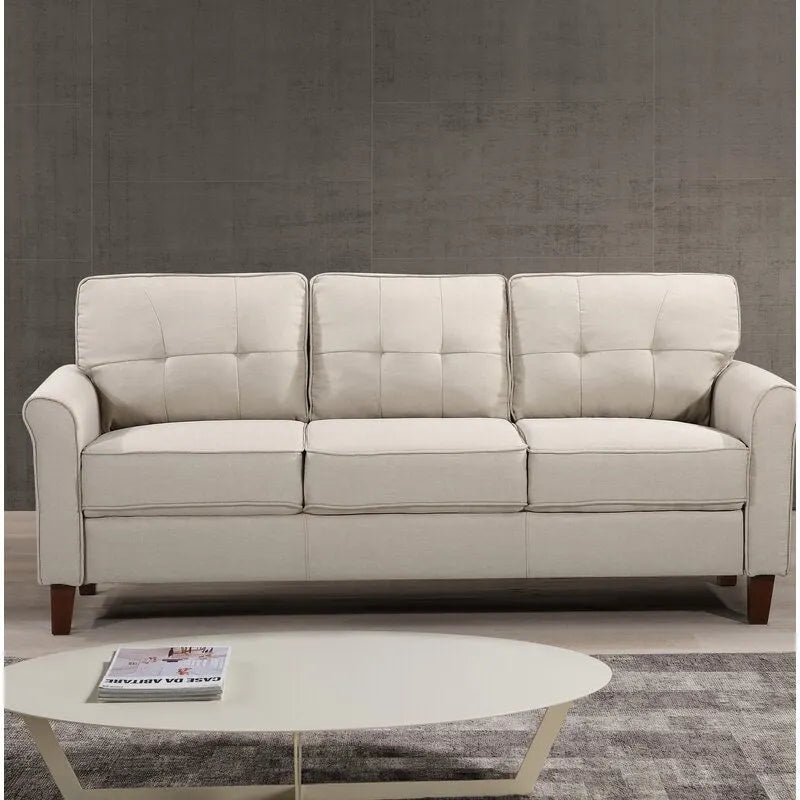 Kouchouk 78.7 Linen Flared Arm Sofa