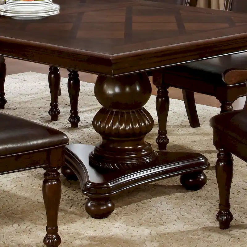 Copper Grove Madzharovo Brown Cherry 103-inch Expandable Dining Table