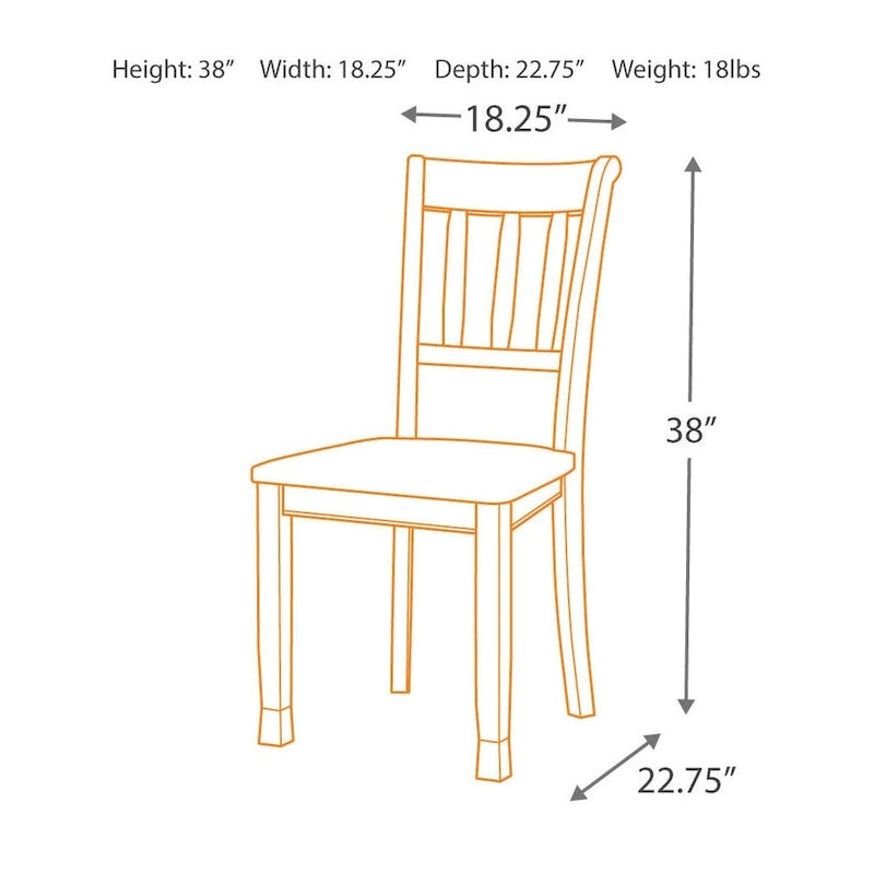Signature Design by Ashley Owingsville Brown and Black Dining Chairs (Set of 2)