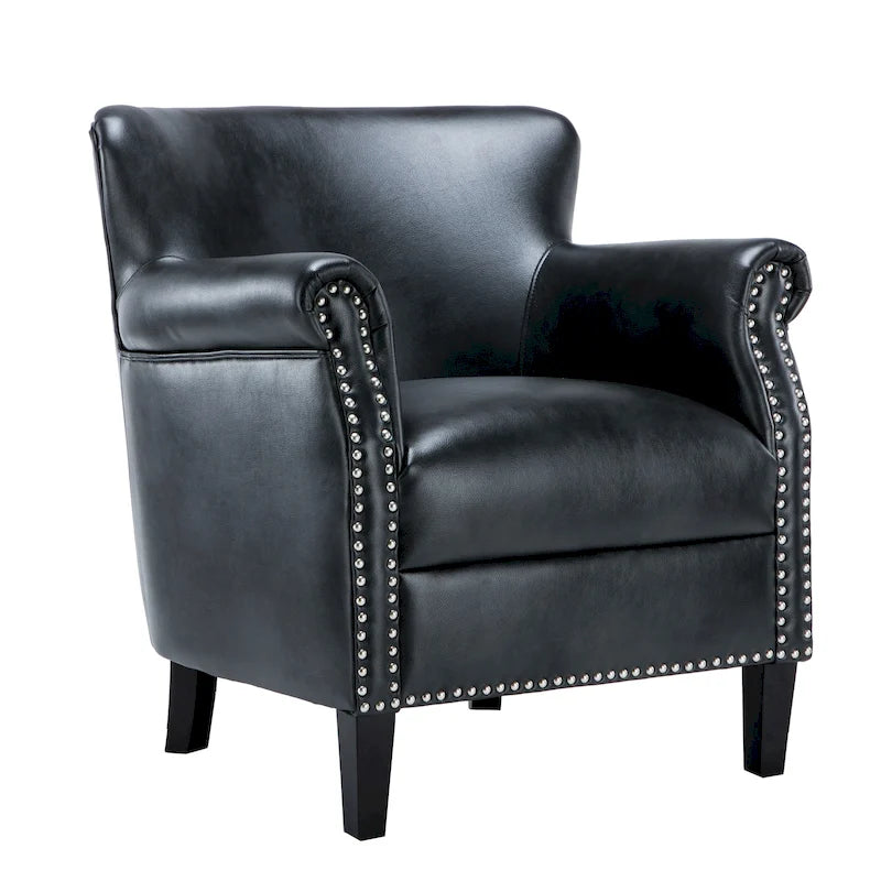 Hendrick Faux Leather Club Chair by Greyson Living