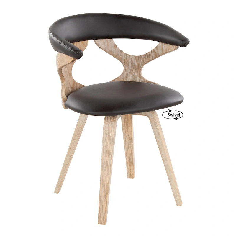 Carson Carrington Viby Mid-century Modern Swivel Dining/ Accent Chair - N/A