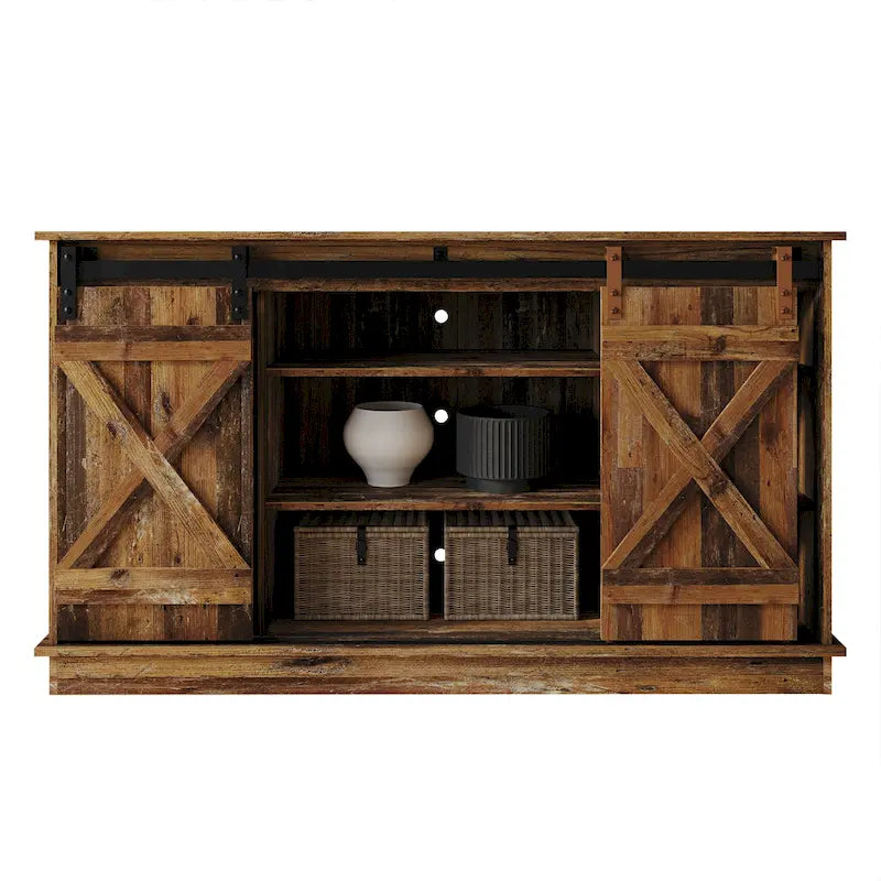 CraftPorch Vintage Style X-shaped TV Stand Console