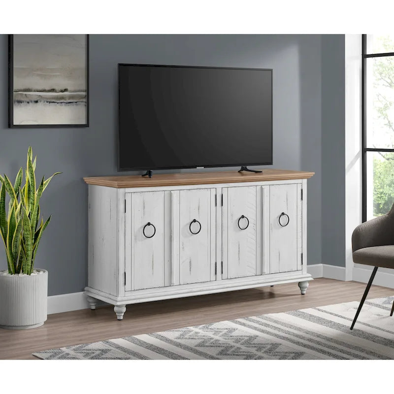 Garden District Solid Wood 65 TV Stand Console
