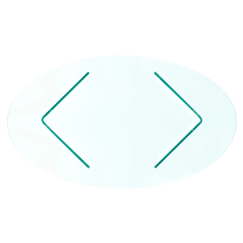 SAFAVIEH Beda Tempered Glass Coffee Table - 47 W x 28 D x 16 H - 47Wx28Dx16H