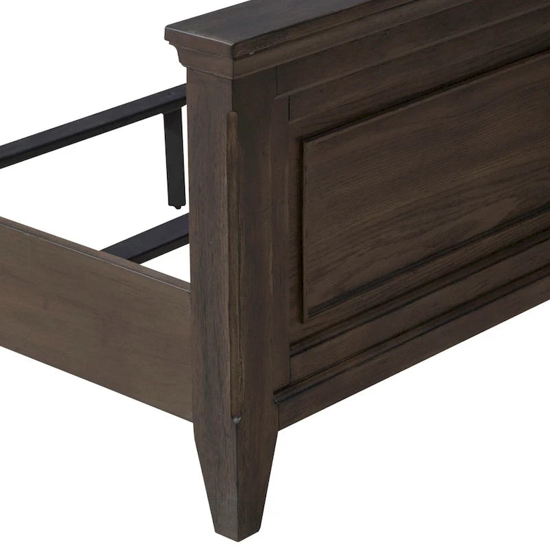 Paradise Valley Saddle Brown Upholstered Bed Frame - Size Options