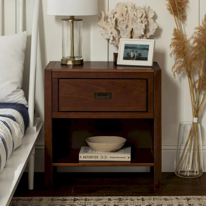 Middlebrook Solid Wood Modern 1-Drawer Nightstand