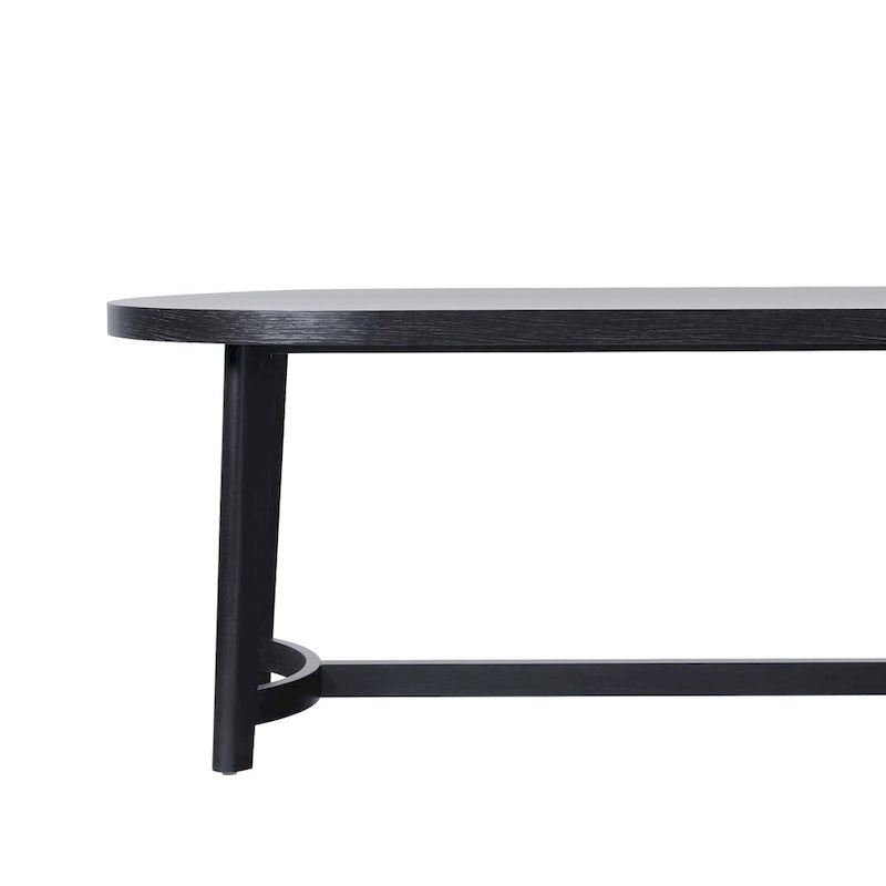 Middlebrook Modern Rustic Solid Oak Wood 70-inch Oval Dining Table