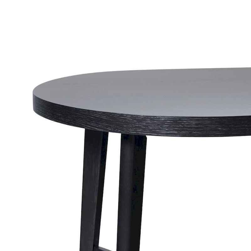 Middlebrook Modern Rustic Solid Oak Wood 70-inch Oval Dining Table