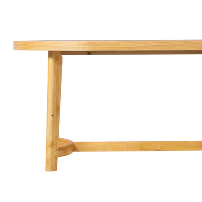 Middlebrook Modern Rustic Solid Oak Wood 70-inch Oval Dining Table