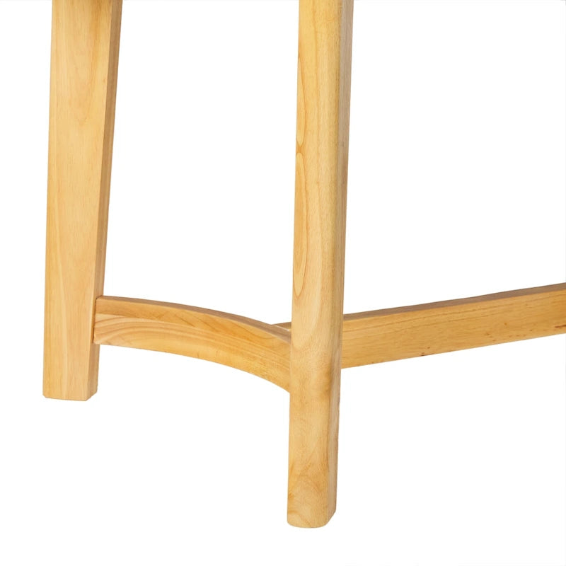 Middlebrook Modern Rustic Solid Oak Wood 70-inch Oval Dining Table