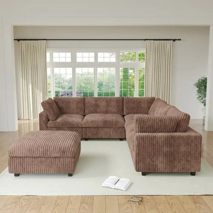 Cloud Corner Sofa Soft Plush Upholstered Modular Sectional Sofa Down Filled Living Room Couch