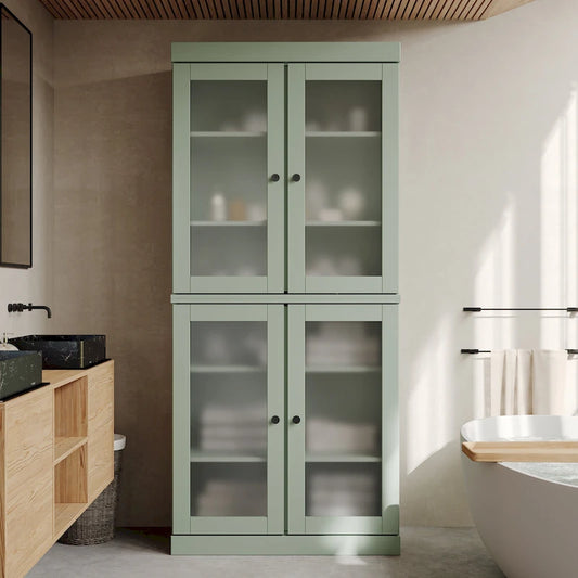 100% Solid Wood 32 Bathroom Cabinet with Optional Doors by Palace Imports