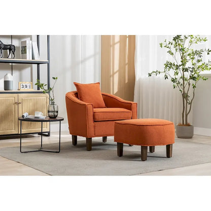 Accent Chair with Ottoman