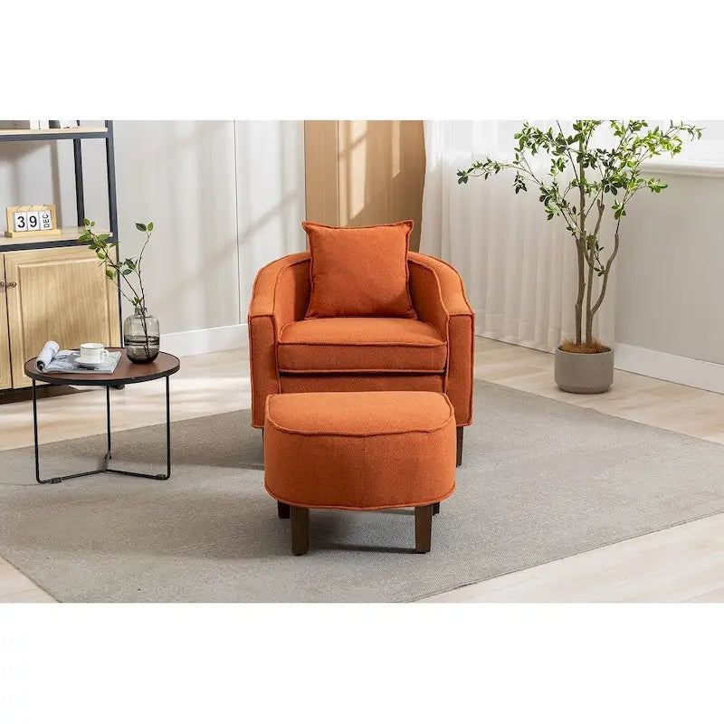 Accent Chair with Ottoman