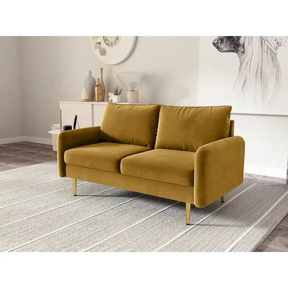 58 Velvet Square Arm Loveseat