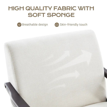 HUIMO Mid Century Modern Armchair and Ottoman Set Upholstered Accent Chair for Living Room, Bedroom