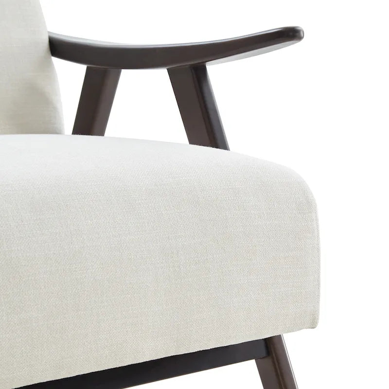 HUIMO Mid Century Modern Armchair and Ottoman Set Upholstered Accent Chair for Living Room, Bedroom