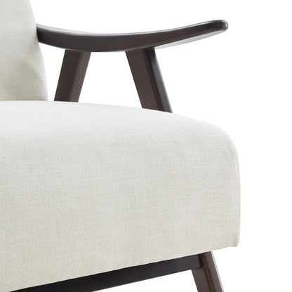 HUIMO Mid Century Modern Armchair and Ottoman Set Upholstered Accent Chair for Living Room, Bedroom