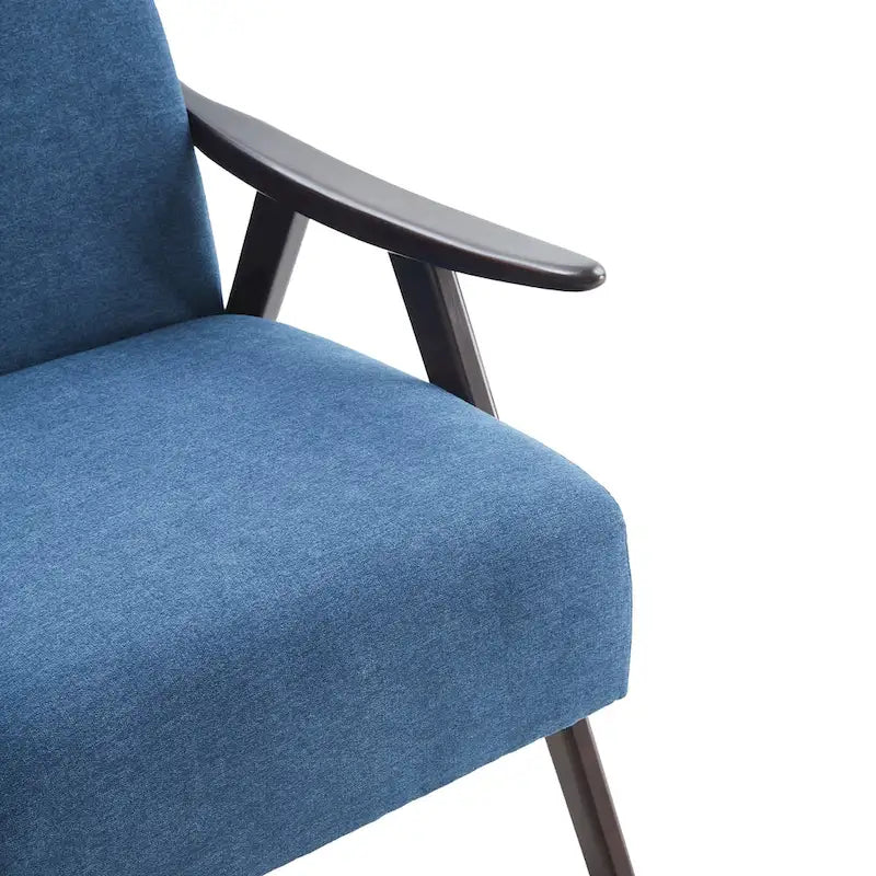 HUIMO Mid Century Modern Armchair and Ottoman Set Upholstered Accent Chair for Living Room, Bedroom