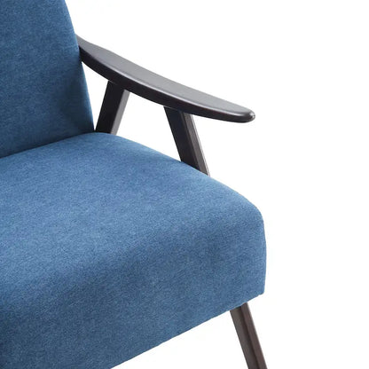 HUIMO Mid Century Modern Armchair and Ottoman Set Upholstered Accent Chair for Living Room, Bedroom