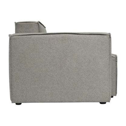 Contemporary Configurable Modular Left Side Sofa Chair with Armrest