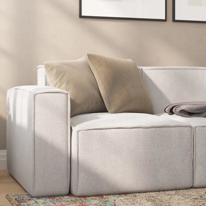 Contemporary Configurable Modular Left Side Sofa Chair with Armrest