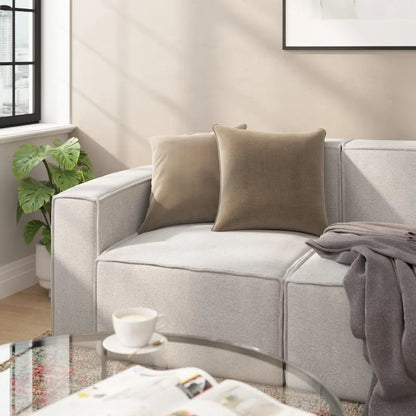 Contemporary Configurable Modular Left Side Sofa Chair with Armrest