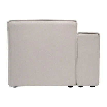 Contemporary Configurable Modular Left Side Sofa Chair with Armrest