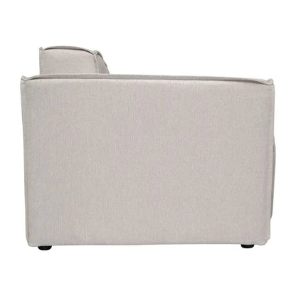 Contemporary Configurable Modular Left Side Sofa Chair with Armrest