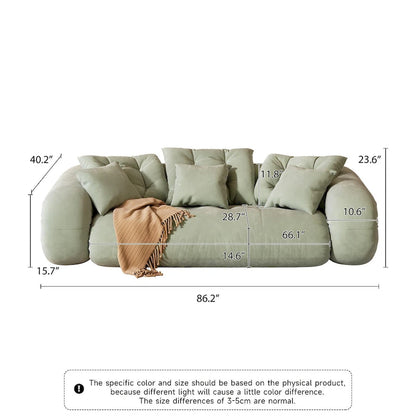 JASIWAY Modern Convertible Sleeper Sofa Chair Bed, White