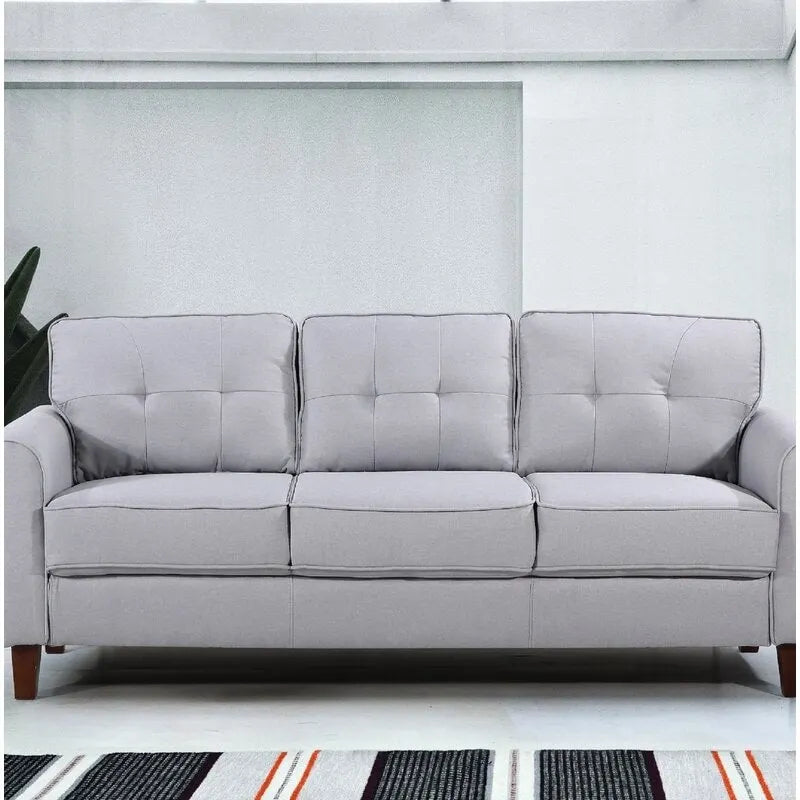 Kouchouk 78.7 Linen Flared Arm Sofa