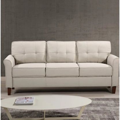 Kouchouk 78.7 Linen Flared Arm Sofa