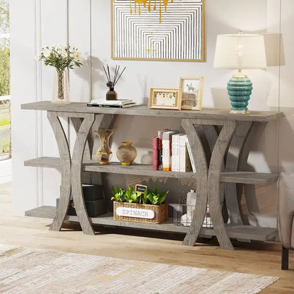 Console Table with Storage Shelf, 70.8 Inch Long Sofa Table Entry Table for Living Room Hallway