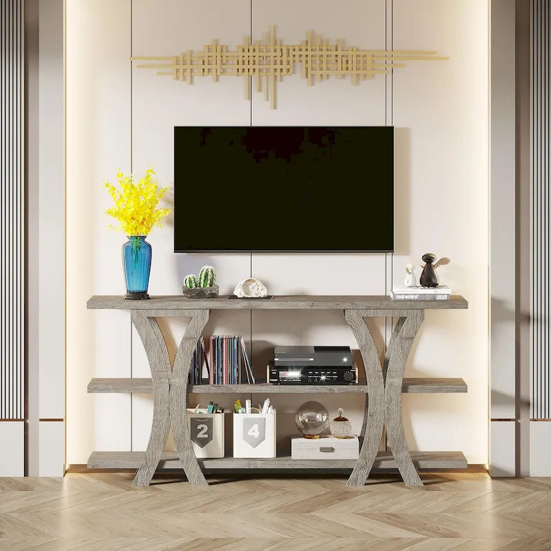 Console Table with Storage Shelf, 70.8 Inch Long Sofa Table Entry Table for Living Room Hallway