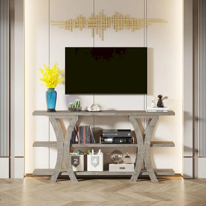 Console Table with Storage Shelf, 70.8 Inch Long Sofa Table Entry Table for Living Room Hallway