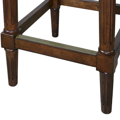 Manchester Solid Wood Square Upholstered Seat Bar Stool