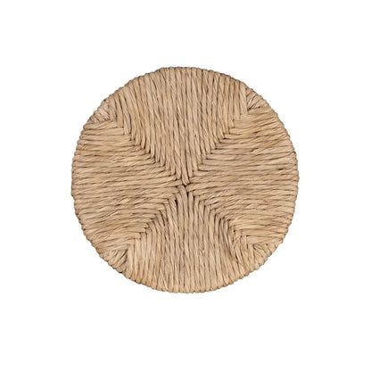 Maya Backless Swivel Counter Stool with Seagrass Seat