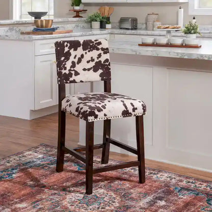 Holcombe Cow Print Counter Stool