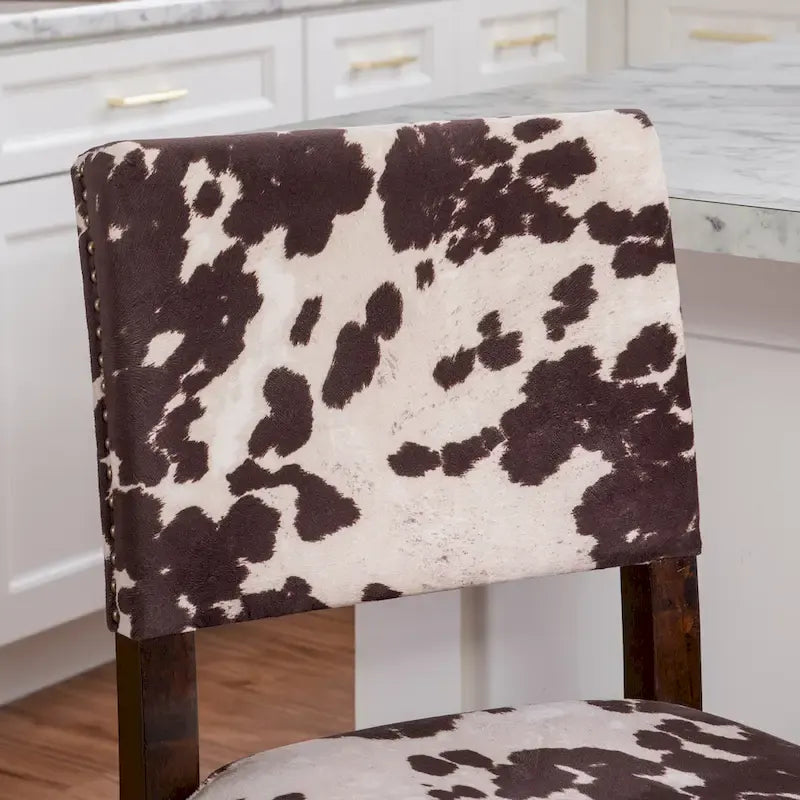 Holcombe Cow Print Counter Stool