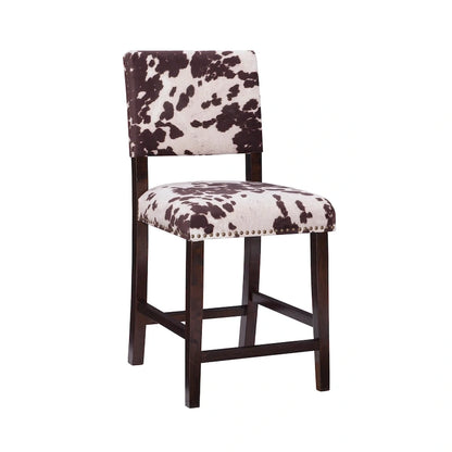 Holcombe Cow Print Counter Stool