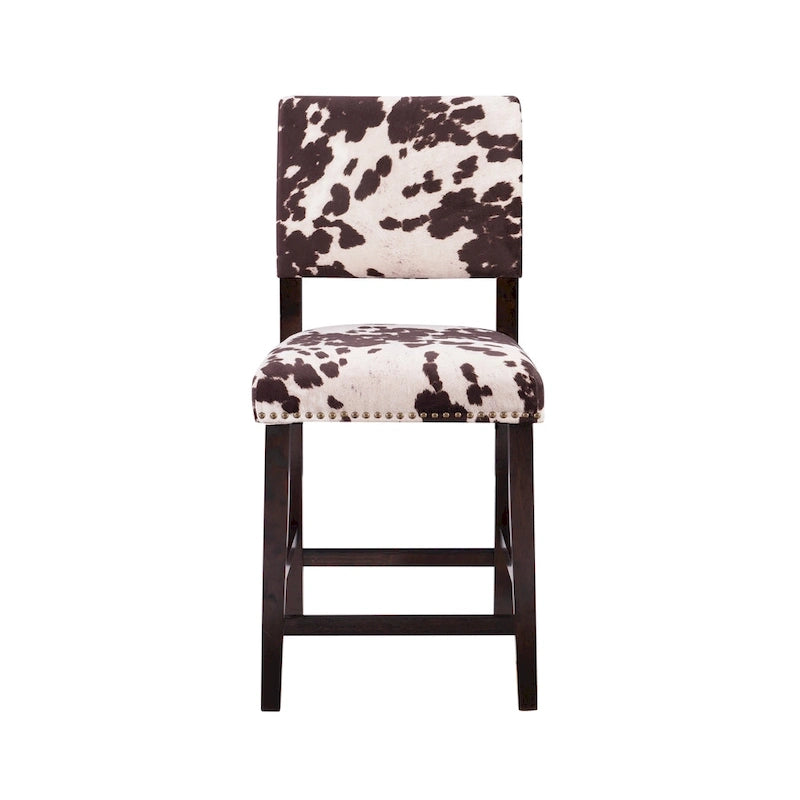 Holcombe Cow Print Counter Stool