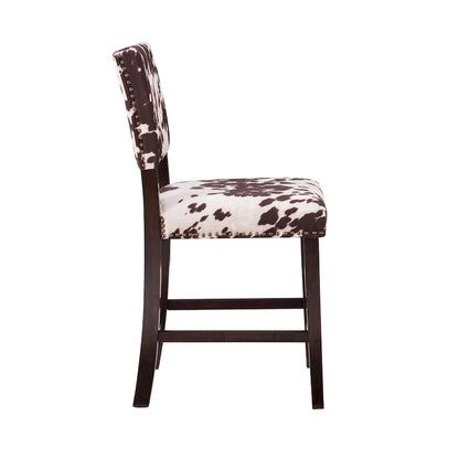 Holcombe Cow Print Counter Stool