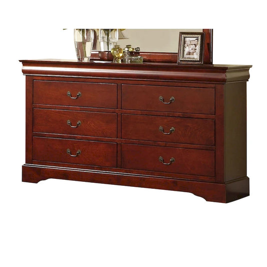Louis Philippe III Cherry 6-drawer Dresser