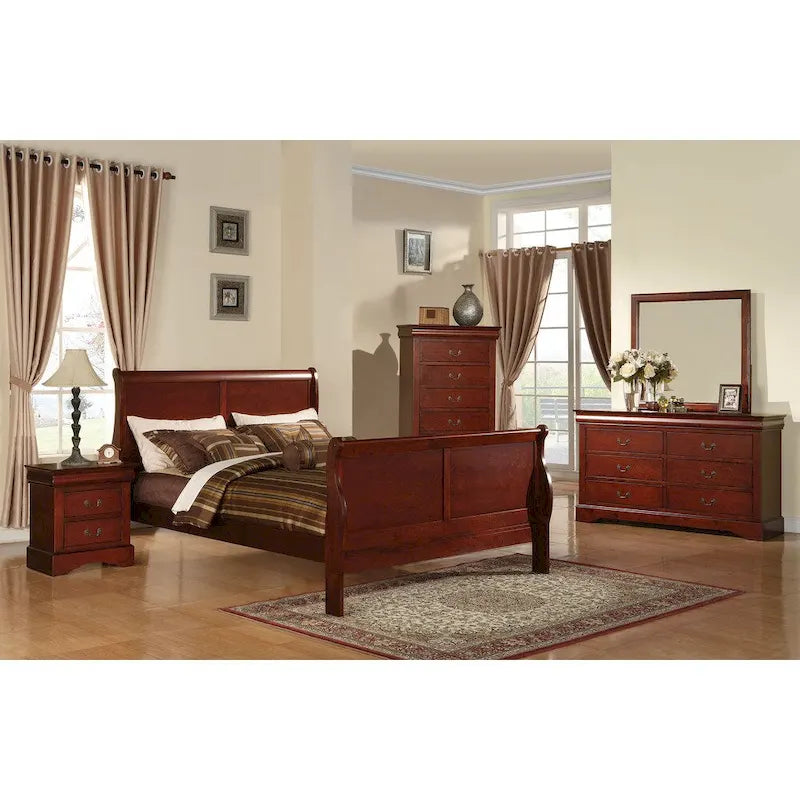 Louis Philippe III Cherry 6-drawer Dresser