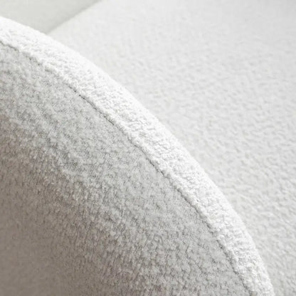 SEYNAR Modern Glam Boucle Upholstered Swivel Accent Armchair, 360 Degree Swivel Barrel Chair Set of 2 for Living Room