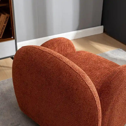 SEYNAR Modern Glam Boucle Upholstered Swivel Accent Armchair, 360 Degree Swivel Barrel Chair Set of 2 for Living Room