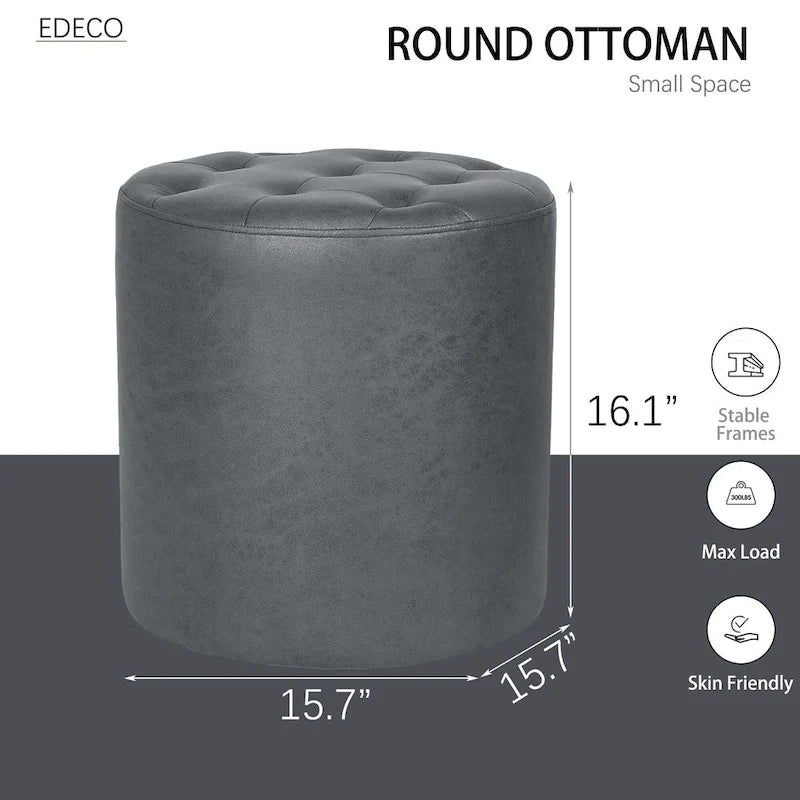 Adeco Upholstered Ottoman
