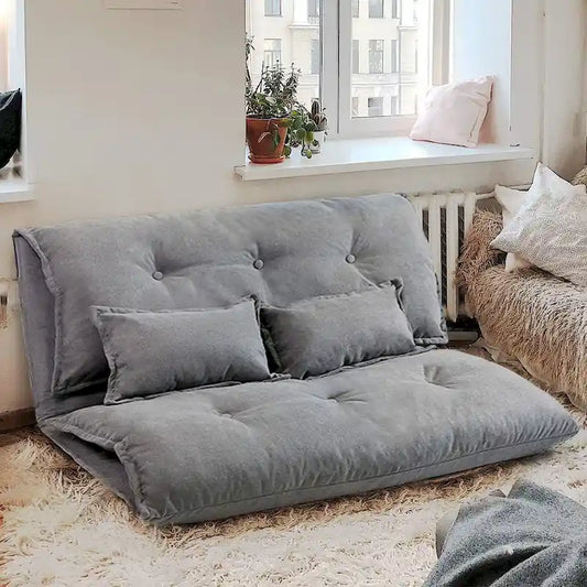 Contemporary and Adaptable Sofa Bed Set with Floor Placement, 2 Pillows